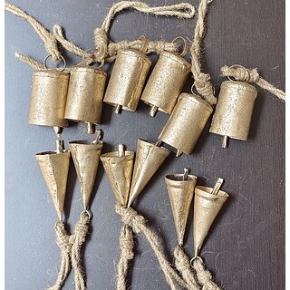 Onlinecraft Iron Cow Bell (Gold, Pack Of 1)