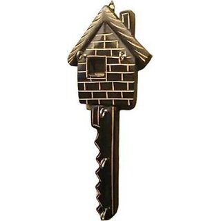 Onlinecraft Wooden Wall Key Holder Chabi Wala Wood Key Holder (5 Hooks, Brown)