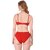 Jomferry Bra and Panty Set Self Design Maroon Lingerie Set