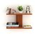 Wooden Shelf Self Wooden Wall Shelf (Number Of Shelves - 2, Brown)