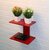 Wooden Shelf Self Wooden Wall Shelf (Number Of Shelves - 2, Red)
