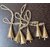 Onlinecraft Gold Cow Bell 6 Pcs 3 Inch Iron Cow Bell (Gold)