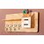 Onlinecrafts Wooden Key Holder Wood Key Holder (4 Hooks, Clear)