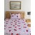 Ambra Linens 140 TC Cotton Single Cartoon Flat Bedsheet (Pack of 1, Mauve)