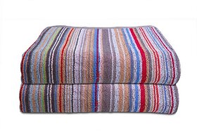 Ambra Linens Terry Cotton 500 GSM Beach, Bath Towel Set (Pack of 2)']