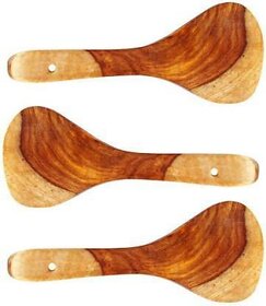 Onlinecraft Ch2938 Kitchen Tools Wooden Spatula (Pack Of 3)