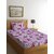 Ambra Linens 140 TC Cotton Single Cartoon Flat Bedsheet (Pack of 1, Princess Pink)