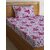 Ambra Linens 140 TC Cotton Single Cartoon Flat Bedsheet (Pack of 1, Princess Pink)