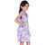 Kid Kupboard Cotton Girls A-Line Frock, Purple, Sleeveless, V Neck, 6-7 Years KIDS5641