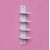 Onlinecrafts Wooden Wall Shelf Wooden Wall Shelf (Number Of Shelves - 4, White)