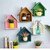 Onlinecraft Wooden Wall Shelf Hut Shape Wooden Wall Shelf (Number Of Shelves - 1, Multicolor)