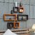 Onlinecraft Wooden 6 Ka Set (Orange+Brown) Wooden Wall Shelf (Number Of Shelves - 6, Orange, Brown, Multicolor)