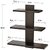 Onlinecrafts Wooden Wall Self Wooden Wall Shelf (Number Of Shelves - 3, Red)