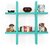 Onlinecraft Wooden Wall Rack Shelf Wooden Wall Shelf (Number Of Shelves - 6, Blue)