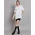 Sthulas Solid Women Round Neck White T-Shirt