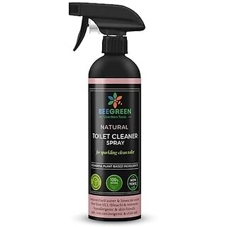 Beegreen Natural Toilet Cleaner Spray- 500 ml | Removal of Tough Stains And Bad Odor | Plant based Ingredients | Chemical Free | Sulphates And Paraben Free