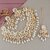 LUCKY JEWELLERY Back Meenakari Gold Plated White Color Tika, Earring Kundan Choker Necklace Set (2185-J5SK-1815-W)