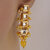 Lucky Jewellery Traditional Back Meenkari Gold Plated uncut kundan Yellow Earrings (195-J5EK-1664-Y)