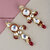 Lucky Jewellery Traditional Gold Plated Kundan Stone Maroon Earrings for Girls  Women (272-J5EK-1839-M)
