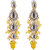 LUCKY JEWELLERY Designer Gold Plated Kundan Yellow Color Tika Earring Set for Girls  women (320-ME2K-1812-Y)