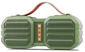 Zebronics Zeb-Sound Feast 50 Wireless Bluetooth 14W Rugged Finish Portable Speaker With Supporting Dual Drivers Handy Strap Mobile Holder Usb Sd Card Aux Fm Tws And Call Function. (Green).