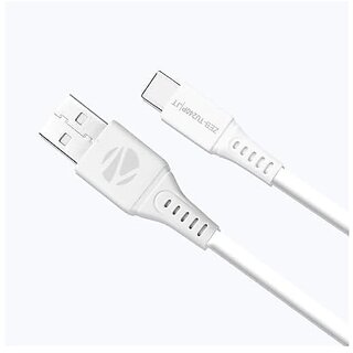Zebronics Zeb-Tu240P Usb To Type C2.4 Amps 18Watts1 Meter Charge And Syncpvc(White).
