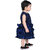 Kid Kupboard Cotton Baby Girls A-Line Frock, Dark Blue, Sleeveless, Crew Neck, 2-3 Years KIDS5705