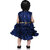 Kid Kupboard Cotton Baby Girls A-Line Frock, Dark Blue, Sleeveless, Crew Neck, 2-3 Years KIDS5705