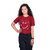 Kid Kupboard Cotton Girls T-Shirt, Red, Half-Sleeves, Crew Neck, 12-13 Years KIDS5707