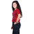 Kid Kupboard Cotton Girls T-Shirt, Red, Half-Sleeves, Crew Neck, 12-13 Years KIDS5707