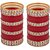 Lucky Jewellery Maroon Punjabi Chura Bridal Wedding Bangle Set For Women (900-M1C1-LJ154-M22)