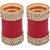 Lucky Jewellery Maroon Punjabi Chura Bridal Wedding Bangle Set For Women (1050-M1C1-LJ155-M22)
