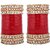 Lucky Jewellery Maroon Punjabi Chura Bridal Wedding Bangle Set For Women (1050-M1C1-LJ155-M22)