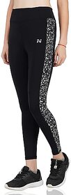 Ninq Printed Women White, Black Tights