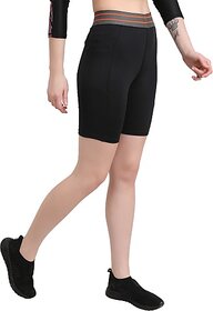 Ninq Solid Women Black Tights