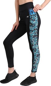 Ninq Printed Women Multicolor Tights
