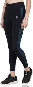 Ninq Printed Women Green Tights
