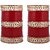 Lucky Jewellery Red Punjabi Chura Bridal Wedding Bangle Set For Women (773-M1C1-LJ156-R22)