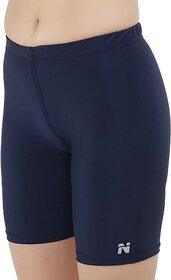Ninq Solid Women Dark Blue Tights
