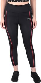 Ninq Striped Women Black, Red Tights