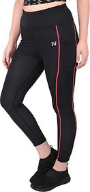 Ninq Ankle Length Western Wear Legging (Black, Solid)