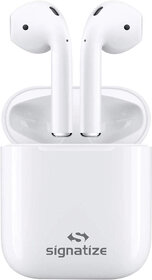 SIGNATIZE Wireless in Ear Earbuds Big Speaker Drivers, 25H Playtime, Touch Control TWS, Type-C Fast Charging-SZ-1088