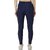 Ninq Ankle Length Western Wear Legging (Blue, Solid)