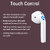 SIGNATIZE Wireless in Ear Earbuds Big Speaker Drivers, 25H Playtime, Touch Control TWS, Type-C Fast Charging-SZ-1088
