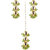LUCKY JEWELLERY Designer Back Meena Gold Plated Kundan Light Green Tika Earring for Girls  women (319-J5E2K-1811-LG)