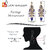 LUCKY JEWELLERY Designer Gold Plated Kundan Blue Color Tika Earring Set for Girls  women (320-ME2K-1812-B)