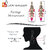 LUCKY JEWELLERY Designer Gold Plated Kundan Magenta Color Tika Earring Set for Girls  women (320-ME2K-1812-R)