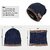 NEW  Ultra Soft Unisex Woolen Beanie Cap Plus Muffler Scarf Set for Men Women Girl Boy - Warm, Snow Proof - NEVY BLUE