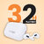 TMB Airpod Pro5 Mini Buds Big Bass with 32H Playback  Al-Enhanced Calls Earbuds - White