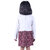 Kid Kupboard Cotton Baby Girls A-Line Dress, Multicolor, Crew Neck, 4-5 Years KIDS5725